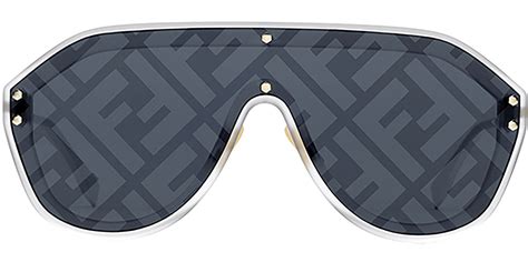 fendi fabulous shield w/ blue decor lens